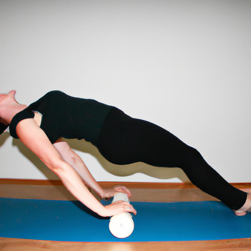 Person performing Pilates exercises